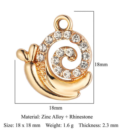 5pcs/pack bee starfish elk zinc alloy pendant