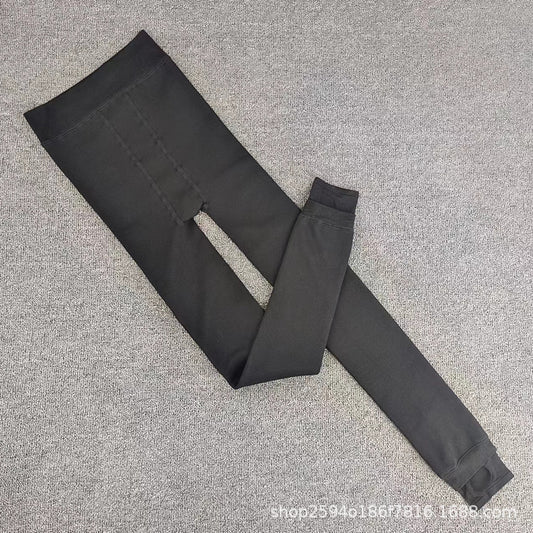 Thickened thermal and velvet hip lift single pair of pants weighs more than 300 grams