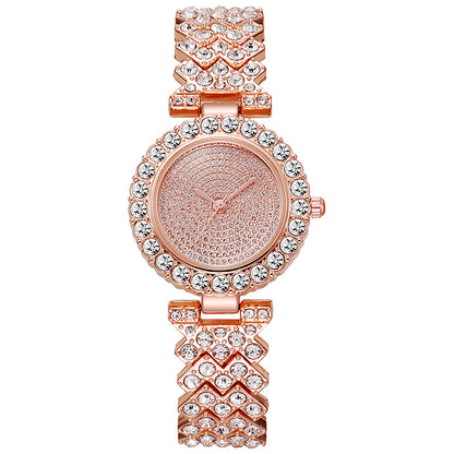 Cross-Border Rhinestone Women's Bracelet Watch