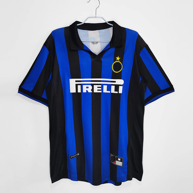 98-99 Camiseta retro de manga corta del Inter de Milán Ronaldo Baggio Zanetti Moratti 