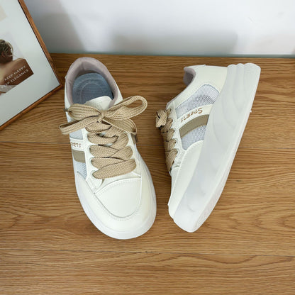 women's korean style white sneakers