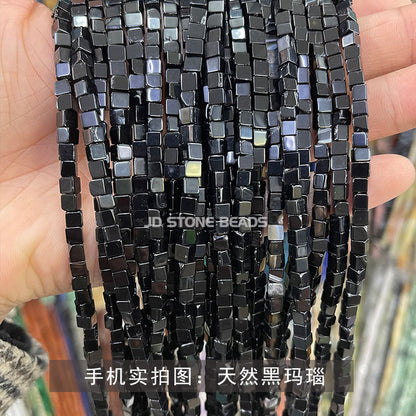 4 * 4Mm crystal agate square loose beads