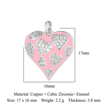 Boy Girl Butterfly Love Copper Zircon Pendant