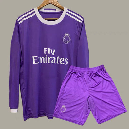 16-17 Real Purple Away Ronaldo Benzema Ramos Retro Jersey