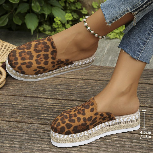 Leopard print foreign trade slippers