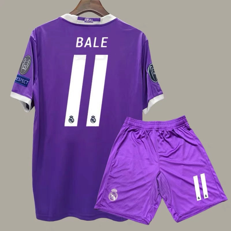 16-17 Real Purple Away Ronaldo Benzema Ramos Retro Jersey