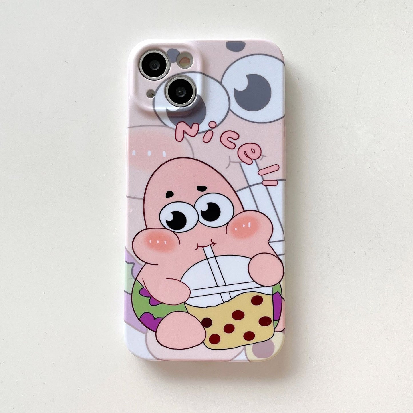 Funda de película del Pato Donald para iPhone 15 Pro 13 XR Funda de pareja de Bob Esponja