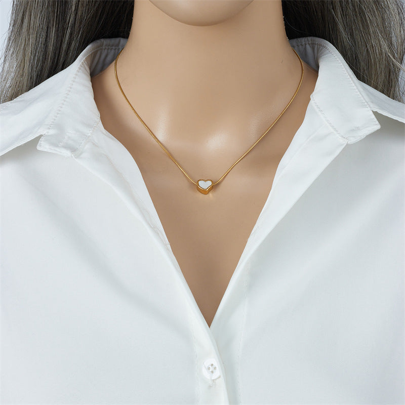 White Fritillary Love Necklace