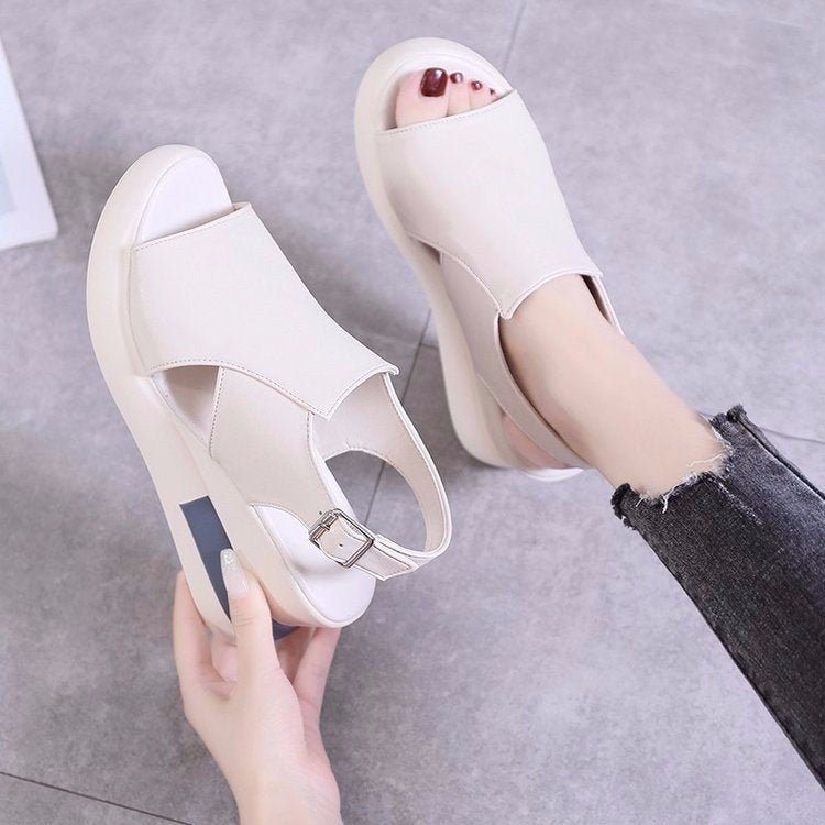 Large Size High Heel Sandals Women black