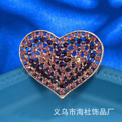 Love Rhinestone Brooch