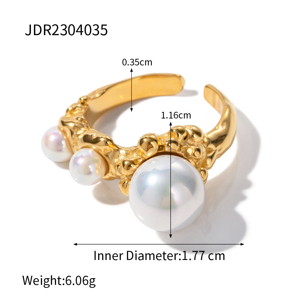 Pearl open ring