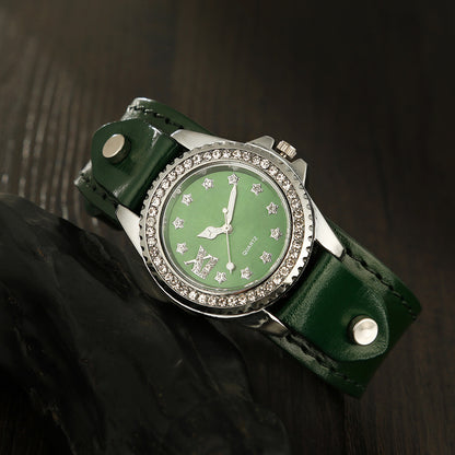 Reloj de cuero de moda casual para damas 