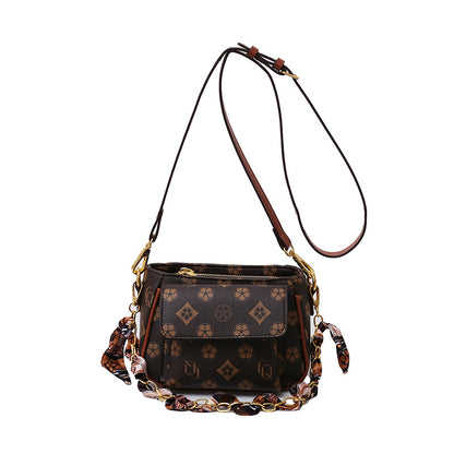 Printed shoulder small bag women