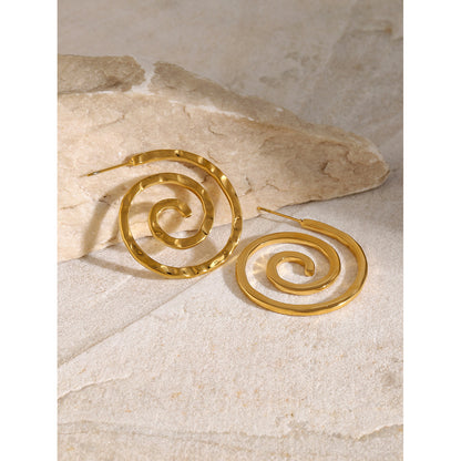 Swirl Hollow Earrings