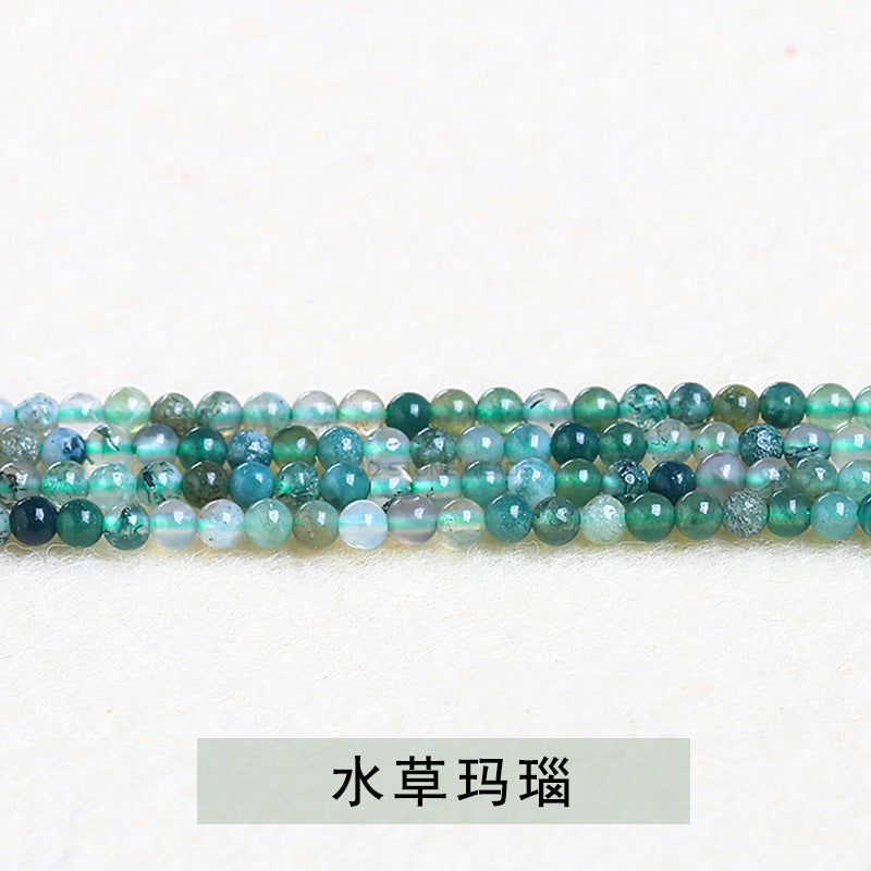 Very fine beads all kinds of crystal agate 2mm-3mm round beads