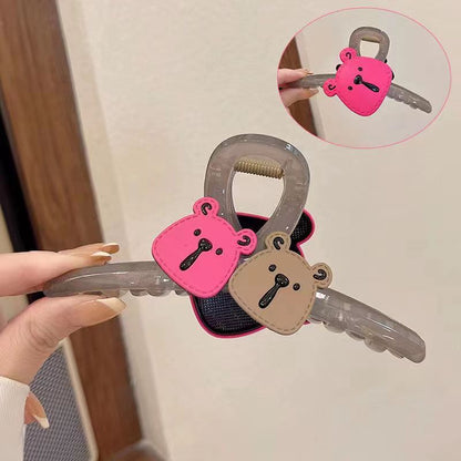 Cute double-sided bear grab clip