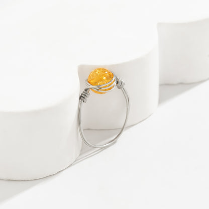 Vintage niche acrylic ring