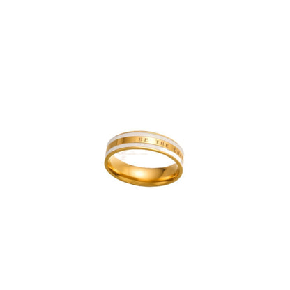 Wide ring in 18K rose gold