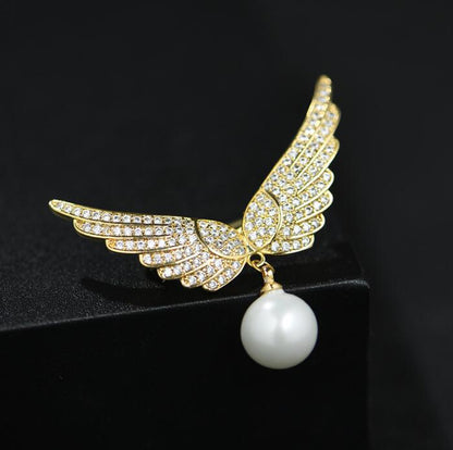 Angel Wings Wing Brooch