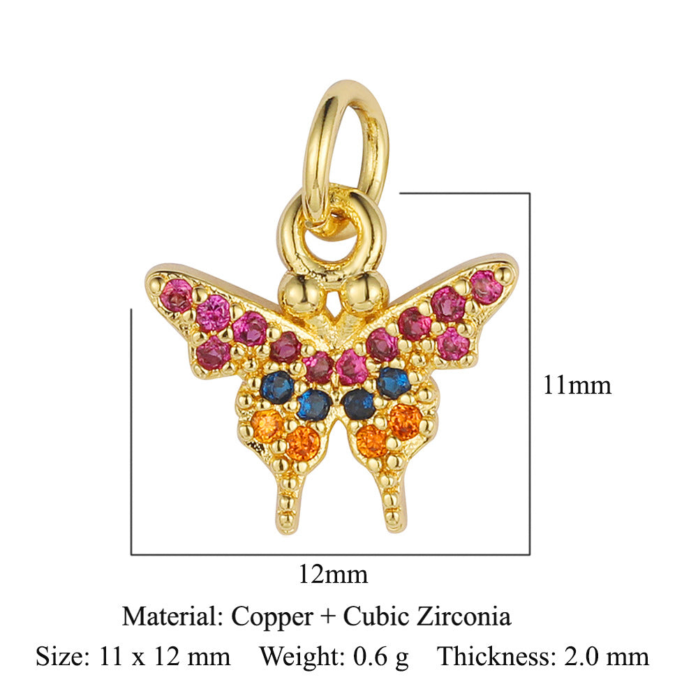 Evil Eye Fatima Palm Copper Zircon Pendant