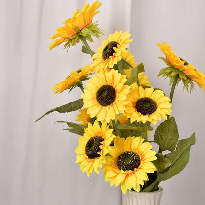 Simulation high branch sunflower artificial flower