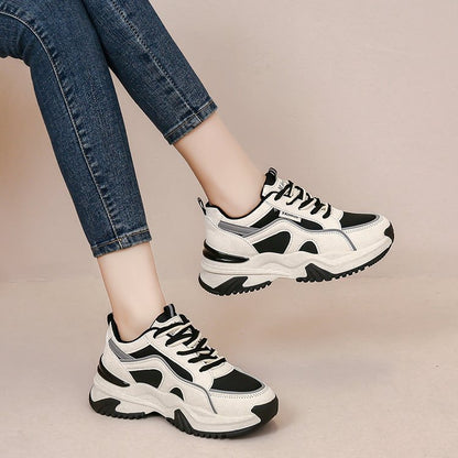 Thick-soled heightening sneakers