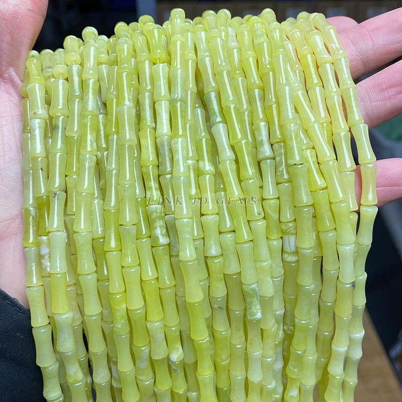 5 * 12Mm Lemon Topaz Bamboo Beads Loose Beads