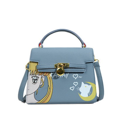 Cartoon large-capacity light luxury handbag