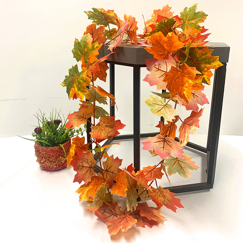 New imitation maple leaf vine Halloween decoration