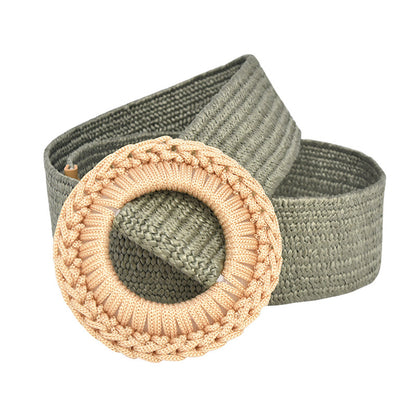 Woven Belt Women's Jeans