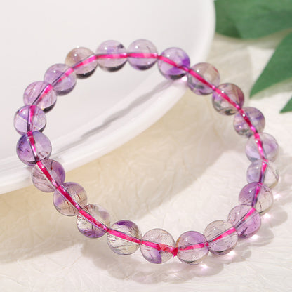 Natural purple super seven bracelet women