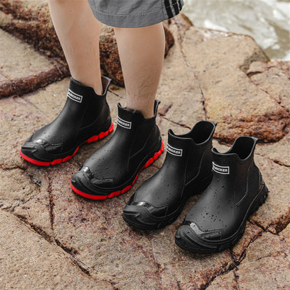 Short non-slip rubber shoes outdoor