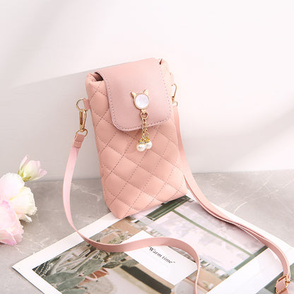 Embroidered mobile phone bag Korean version trend