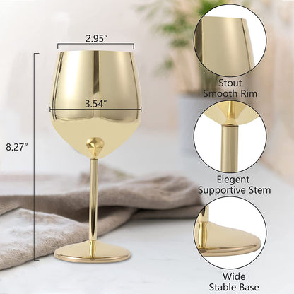 Stainless steel single-layer drop-resistant goblet