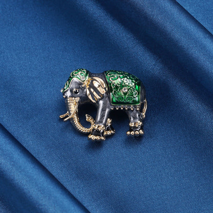 Dripping Elephant Brooch Zinc Alloy