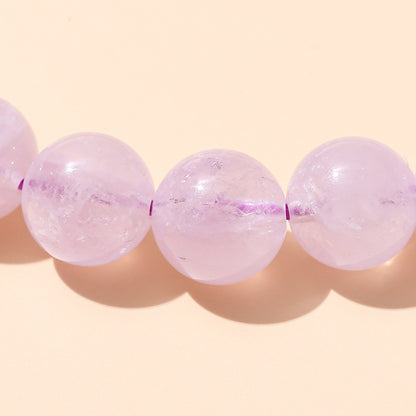 Natural light purple jade bracelet