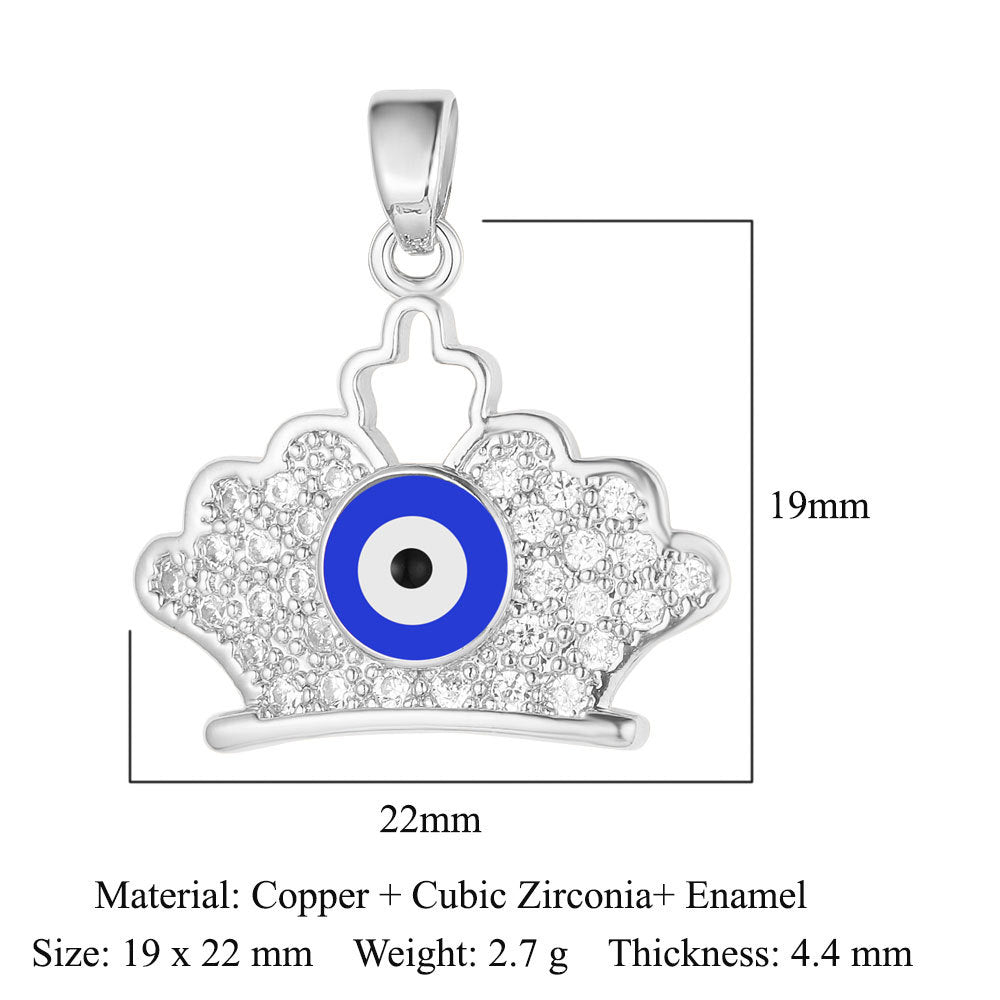 3 pcs/pack, rose copper zircon pendant DIY.