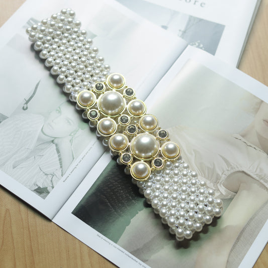 String pearl belt elastic