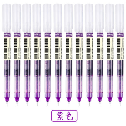 Color neutral straight liquid ballpoint pen