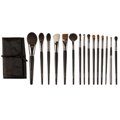 Qingyun 15-Piece Animal Hair Makeup Brush Set