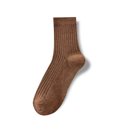 Cotton Ribbed Business Men's Socks