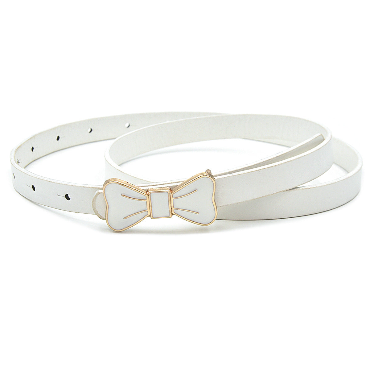 Bow Board Buckle Belt Ladies Patent Leather