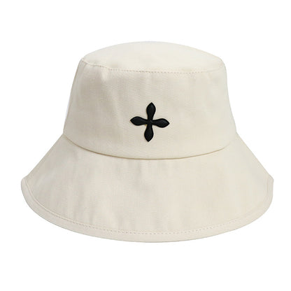 Embroidered Korean-Japanese Versatile Fisherman Hat