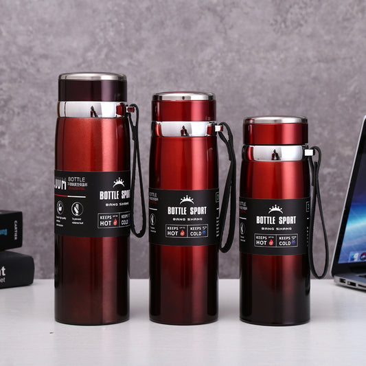 304 Stainless Steel Insulated Mug with Carrying Strap