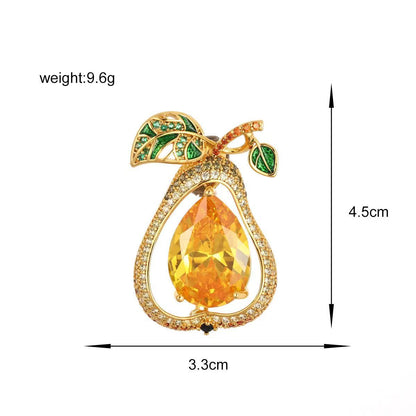 Eco-friendly crystal brooch pin