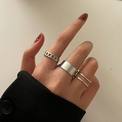 Open index finger ring chain joint ring wholesale