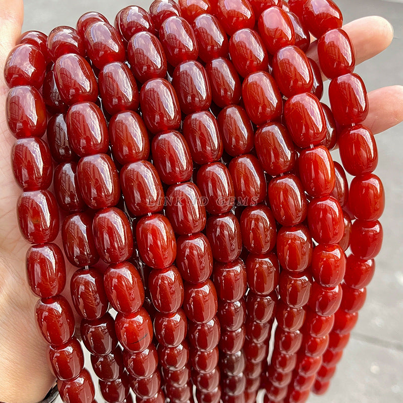 Perlas de cubo de ágata natural, perlas sueltas 