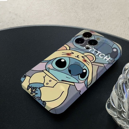 Funda de película del Pato Donald para iPhone 15 Pro 13 XR Funda de pareja de Bob Esponja