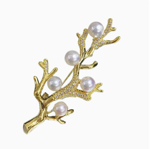 Delicate Fruit Tree Brooch