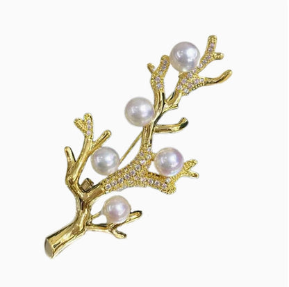 Delicate Fruit Tree Brooch